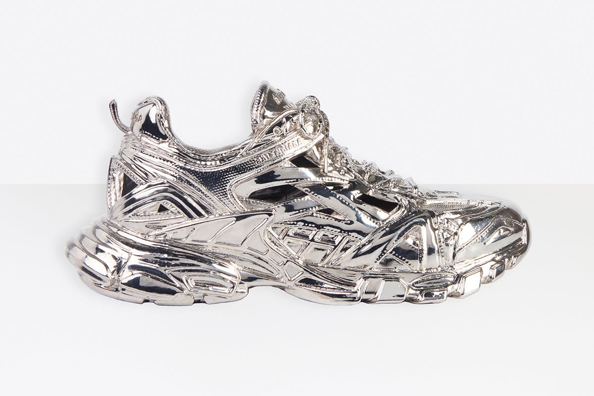 Balenciaga sneakers silver Clearance